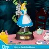 Disney Alice Au Pays Des Merveilles - Figurine Alice Ou Chat Du Cheshire, Mini Diorama D-Stage