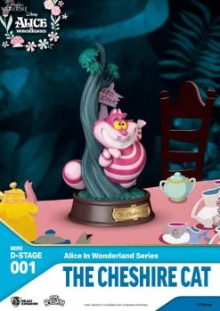 Disney Alice Au Pays Des Merveilles - Figurine Alice Ou Chat Du Cheshire, Mini Diorama D-Stage -Jeux Vidéo Soldes Magasin alice au pays des merveilles figurine alice chat du cheshire mini diorama stage 3