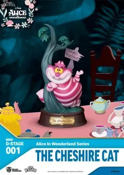 Disney Alice Au Pays Des Merveilles - Figurine Alice Ou Chat Du Cheshire, Mini Diorama D-Stage -Jeux Vidéo Soldes Magasin alice au pays des merveilles figurine alice chat du cheshire mini diorama stage 4