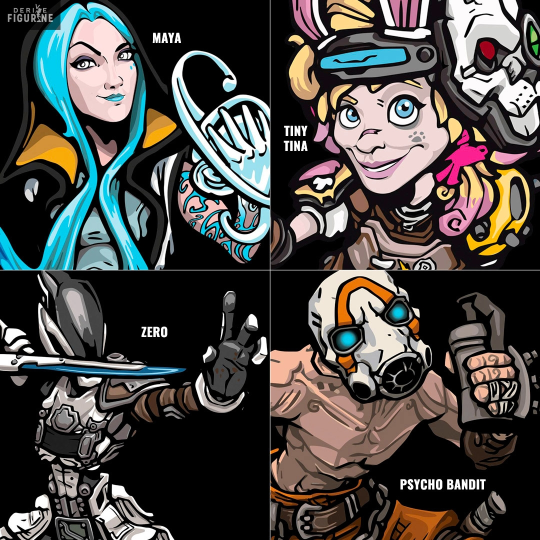 Borderlands 3 - Figurine Au Choix, Maya, Psycho Bandit, Tiny Tina Ou Zero, Mini Epics 4 Borderlands 3 - Figurine Au Choix, Maya, Psycho Bandit, Tiny Tina Ou Zero, Mini Epics – Image 4