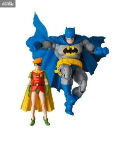 DC Comics, Batman : Dark Knight - Pack 2 Figurines Batman Blue Version & Robin, MAF EX