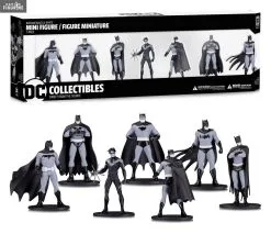 DC Comics - Pack 7 Figurines Batman Black And White, Box Set 1