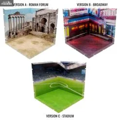 Dioramansion - Décor Nendoroid / FIGMA, Roman Forum (A), Broadway (B) Ou Stadium (C)