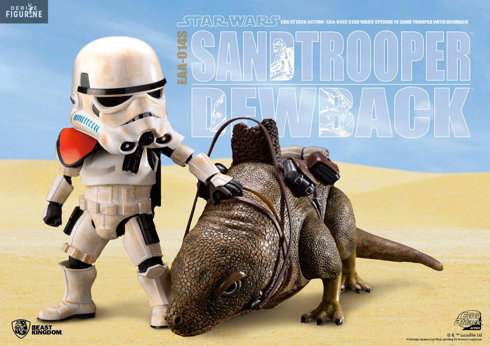 Star Wars Episode IV - Figurine Dewback & Sandtrooper, Egg Attack 3 Star Wars Episode IV - Figurine Dewback & Sandtrooper, Egg Attack – Image 3