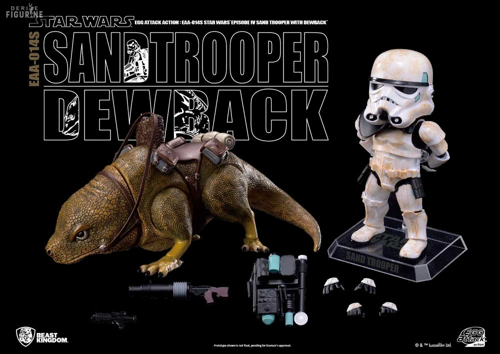 Star Wars Episode IV - Figurine Dewback & Sandtrooper, Egg Attack 5 Star Wars Episode IV - Figurine Dewback & Sandtrooper, Egg Attack – Image 5