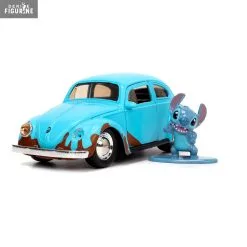 Disney, Lilo & Stitch - Figurine Blue Volkswagen Beetle & Stitch, Hollywood Rides