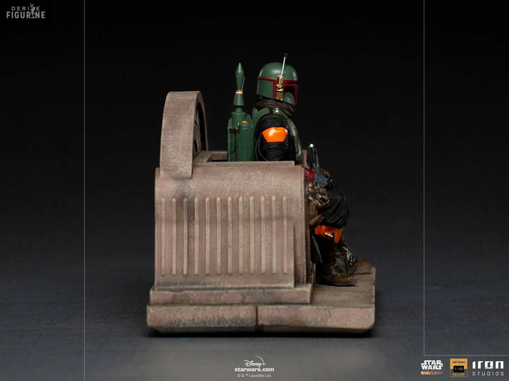 Star Wars The Mandalorian - Figurine Boba Fett Seul Ou Boba Fett & Fennec, On Throne Art Scale 4 Star Wars The Mandalorian - Figurine Boba Fett Seul Ou Boba Fett & Fennec, On Throne Art Scale – Image 4