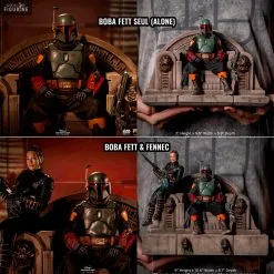 Star Wars The Mandalorian - Figurine Boba Fett Seul Ou Boba Fett & Fennec, On Throne Art Scale 11 Star Wars The Mandalorian - Figurine Boba Fett Seul Ou Boba Fett & Fennec, On Throne Art Scale -Jeux Vidéo Soldes Magasin figurine boba fett seul boba fett fennec on throne art scale 1 5