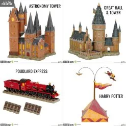 Harry Potter - Figurine Harry, Poudlard Express, Great Hall & Tower Ou Astronomy Tower