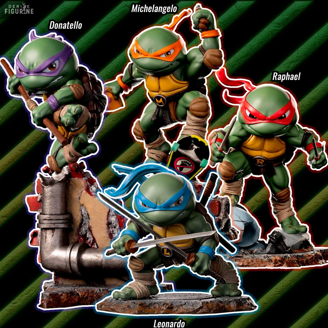 Les Tortues Ninja - Figurine Leonardo, Michelangelo, Donatello Ou Raphael, Mini Co 6 Les Tortues Ninja - Figurine Leonardo, Michelangelo, Donatello Ou Raphael, Mini Co – Image 6