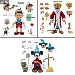 Disney - Figurine Pinocchio, Prince Jean Ou Mickey (Sorcerer's Apprentice), Ultimates -Jeux Vidéo Soldes Magasin figurine pinocchio prince jean mickey sorcerers apprentice ultimates 1