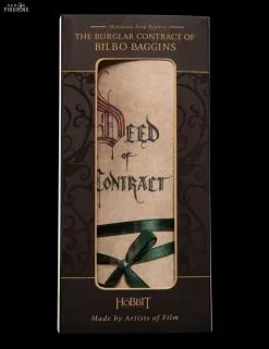 Le Hobbit - Réplique Contrat Bilbon Sacquet