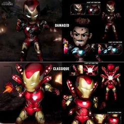 Marvel, Avengers Endgame - Figurine Iron Man Mark 85 Classique Ou Damaged, Egg Attack