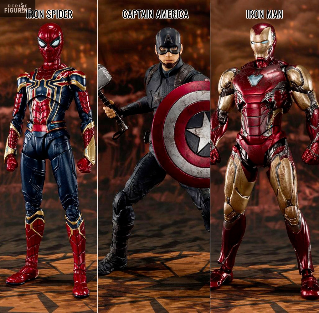 Marvel, Avengers : Endgame - Figurine Iron Spider, Captain America Ou Iron Man Mk 85 (Final Battle), S.H. Figuarts 2 Marvel, Avengers : Endgame - Figurine Iron Spider, Captain America Ou Iron Man Mk 85 (Final Battle), S.H. Figuarts – Image 2