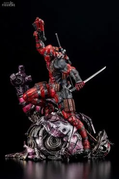 Marvel - Figurine Deadpool, Fine Art Signature Series Featuring The Kucharek Brothers -Jeux Vidéo Soldes Magasin marvel figurine deadpool fine art signature series featuring kucharek brothers 2