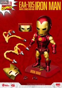 Marvel - Figurine Iron Man Classic Version, Egg Attack 8 Marvel - Figurine Iron Man Classic Version, Egg Attack -Jeux Vidéo Soldes Magasin marvel figurine iron man classic egg attack 2