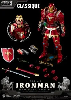 Marvel - Figurine Iron Man Medieval Knight Classique Ou Deluxe, Dynamic 8ction Heroes -Jeux Vidéo Soldes Magasin marvel figurine iron man medieval knight classique deluxe dynamic 8ction heroes 3