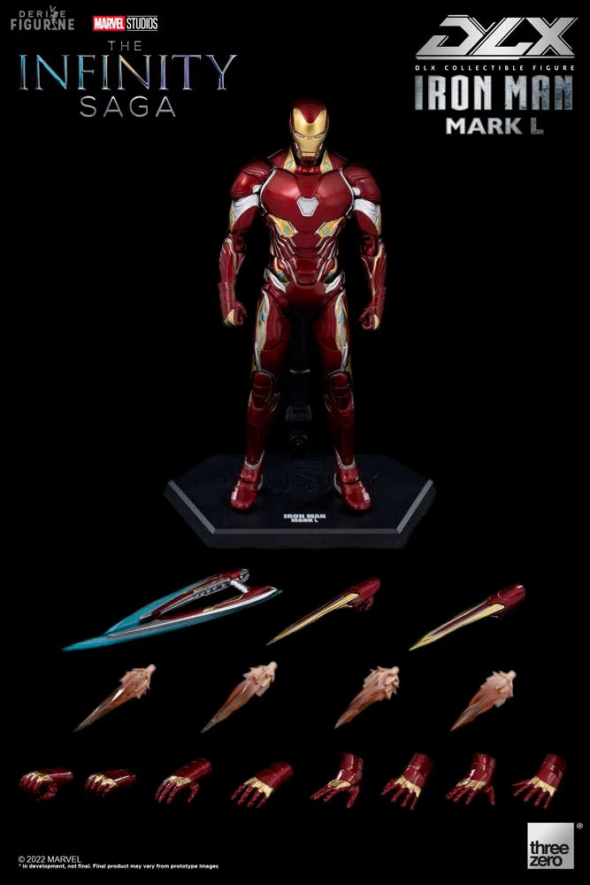 Marvel, Infinity Saga - Figurine Iron Man Mark 50, DLX 1 Marvel, Infinity Saga - Figurine Iron Man Mark 50, DLX