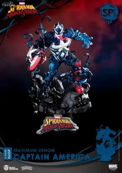 Marvel Maximum Venom - Figurine Groot, Iron Man, Captain America Ou Spider-Man, D-Stage Special Edition