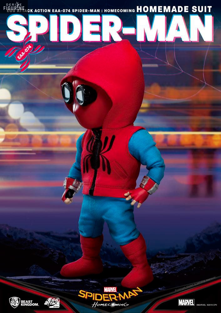 Marvel, Spider-Man: Homecoming - Figurine Spider-Man Homemade Suit, Egg Attack 2 Marvel, Spider-Man: Homecoming - Figurine Spider-Man Homemade Suit, Egg Attack – Image 2