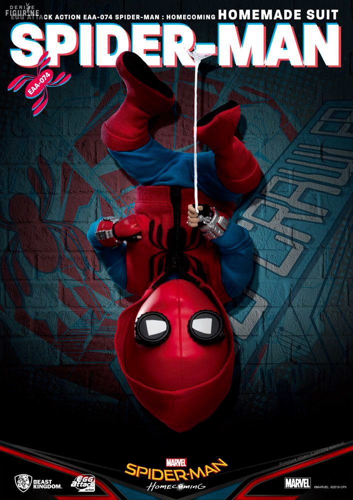 Marvel, Spider-Man: Homecoming - Figurine Spider-Man Homemade Suit, Egg Attack 4 Marvel, Spider-Man: Homecoming - Figurine Spider-Man Homemade Suit, Egg Attack – Image 4