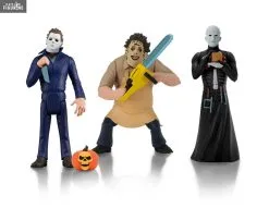 Pack 3 Figurines Toony Terrors - Pinhead, Leatherface Et Michael Myers (Halloween 2)