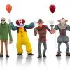 Pack 4 Figurines Toony Terrors - Pennywise 1990 Et 2017, Jason Et Freddy