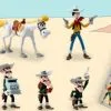 Lucky Luke, Assortiment De Figurines