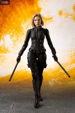 Marvel Avengers Infinity War - Figurine De Black Widow Avec Tamashii Effect Explosion, S.H. Figuarts