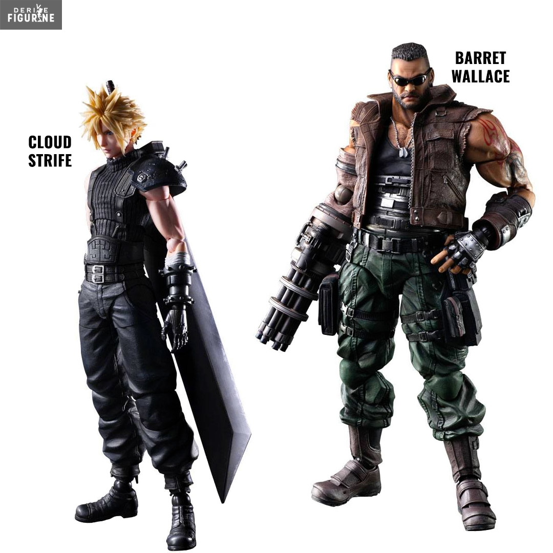 Final Fantasy VII Remake - Figurine Cloud Strife Ou Barret Wallace, Play Arts Kai Ver. 2 2 Final Fantasy VII Remake - Figurine Cloud Strife Ou Barret Wallace, Play Arts Kai Ver. 2 – Image 2