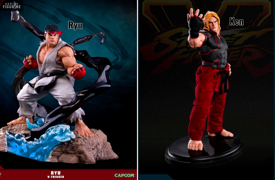 Street Fighter V - Figurine Ryu V-Trigger Ou Ken Masters 1 Street Fighter V - Figurine Ryu V-Trigger Ou Ken Masters