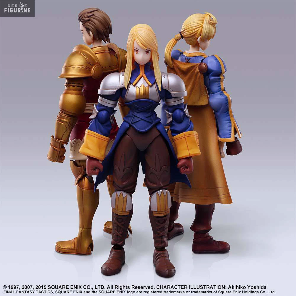 Final Fantasy Tactics - Figurine Agrias Oaks, Delita Heiral Ou Ramza Beoulve, Bring Arts 1 Final Fantasy Tactics - Figurine Agrias Oaks, Delita Heiral Ou Ramza Beoulve, Bring Arts