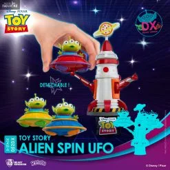 Disney/PIXAR, Toy Story - Figurine Alien Spin Ufo Deluxe, D-Stage -Jeux Vidéo Soldes Magasin toy story figurine alien spin ufo deluxe d stage 2